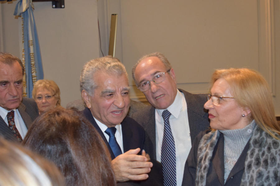 Dr. Alume junto al director de DSL, Dn. Yaoudat Brahim y sra.