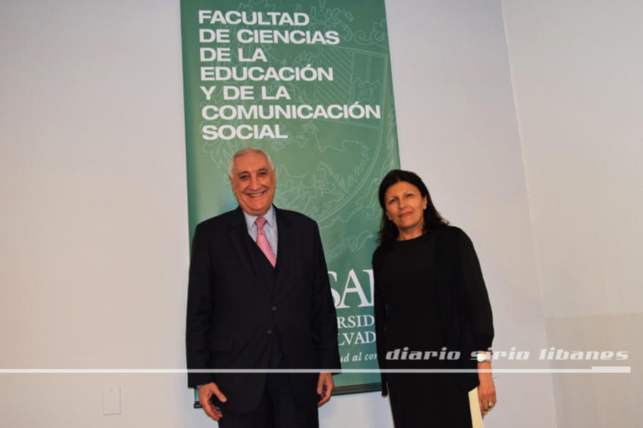 Horacio Calderón junto a Alicia Daher.