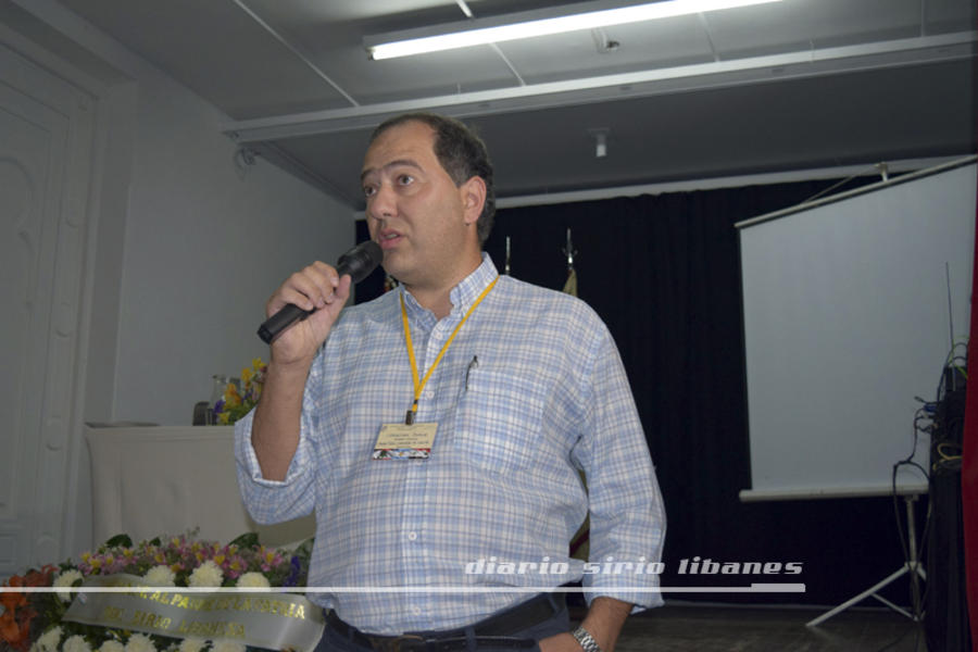 Sebastián Ashur de la SSL de Salta, participando en el intercambio.