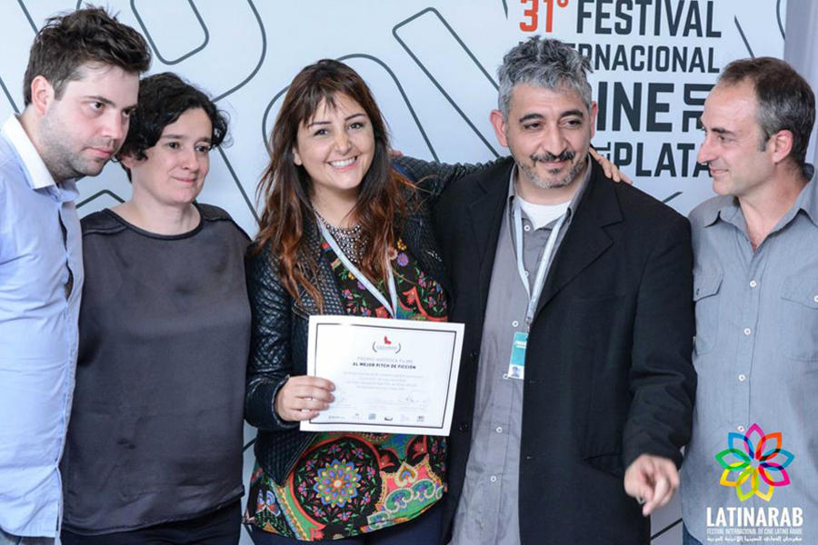 Titulares de LatinArab con Cíntia Domit Bittar y Jorge Gaggero.