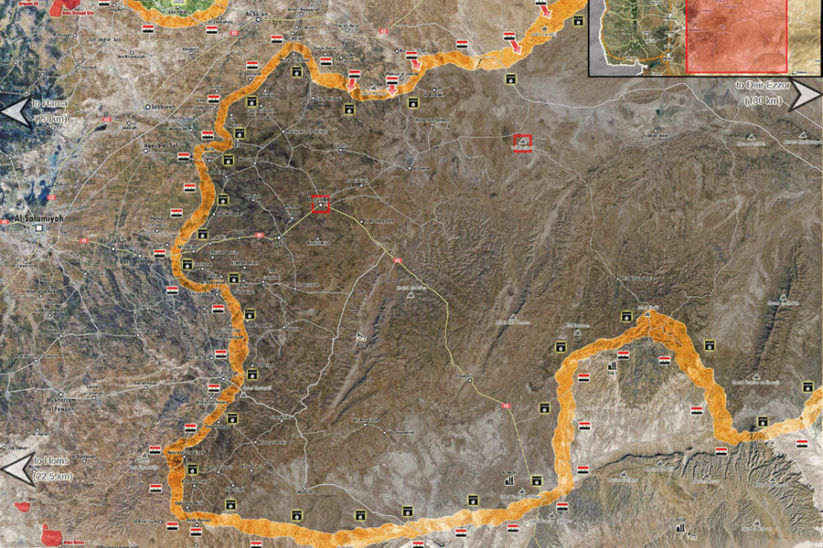 Prov. de Hama (este provincial) / Julio 06, 2017 - Avance leal y liberación de Maksar, Maksar Shamali y Tal al Huway'iyyat de manos de DAESH – (Mapa @PetoLucem).