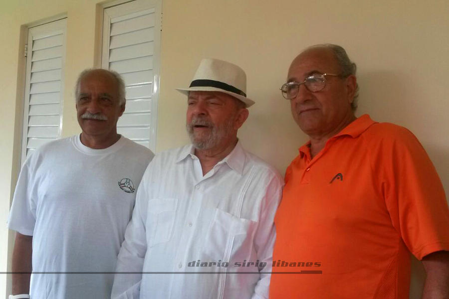 El ex–presidente brasileño junto a Adib Attie y Yaoudat Brahim.