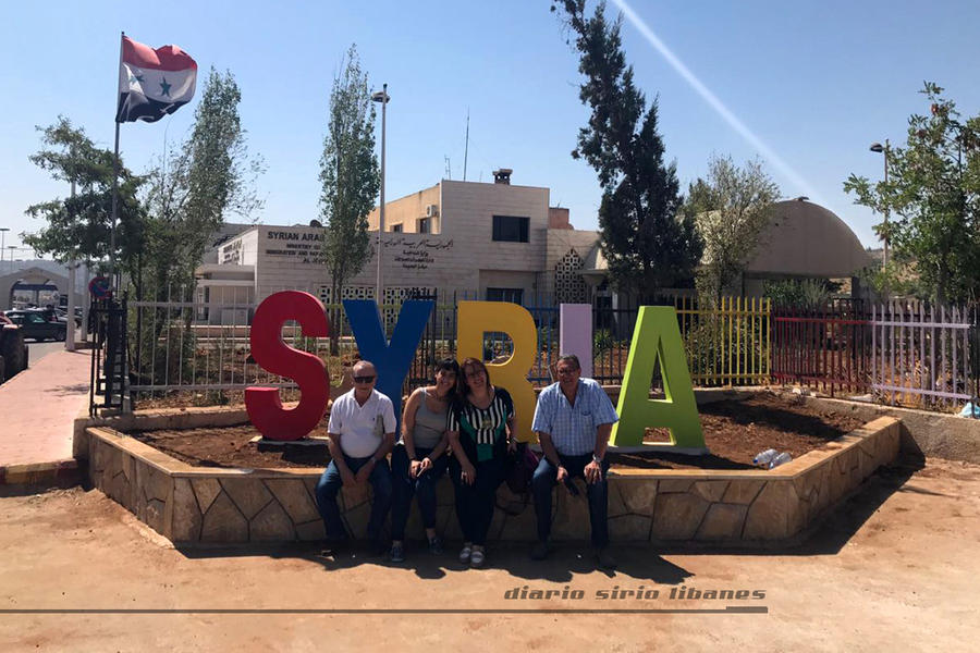 Delegación argentina ingresando a Siria (Septiembre 19, 2017).