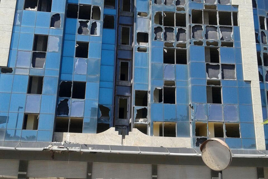 Destrucción de Sanatorio en el sur de Homs, Siria (Septiembre 30, 2017 | Foto Yaoudat Brahim / DSL).
