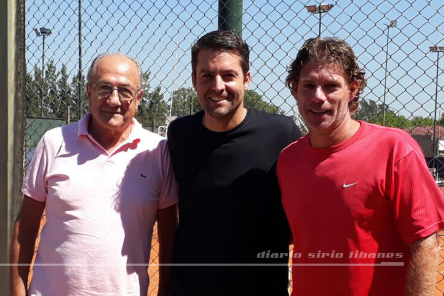 Yaoudat Brahim, director de DSL,  con Agustín Calleri y Diego Del Río