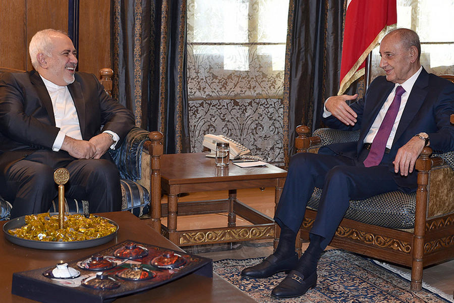 El Presidente del Parlamento Nabih Berri recibe al Ministro de Relaciones Exteriores de Irán Mohammad Javad Zarif  | Beirut, febrero 11, 2019 (Foto NNA / Líbano) 