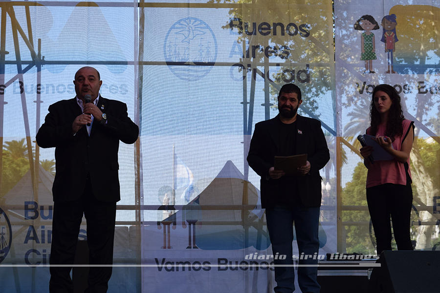 El directivo de la Federación Argentina de Colectividades (FAC), Juan Sarrafian brindó su discurso