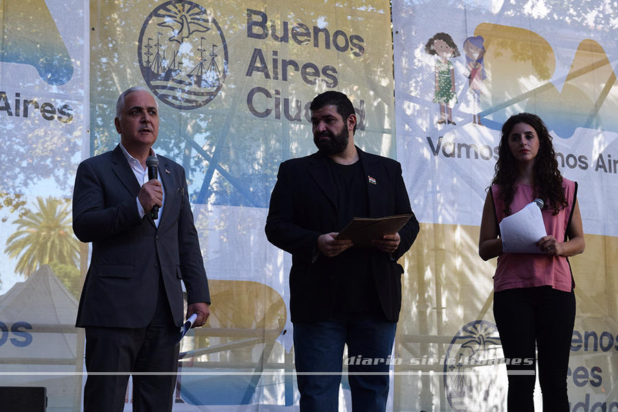 El Sr. Jefe de Misión de la República Árabe Siria, Maher Mahfouz, brindó su discurso