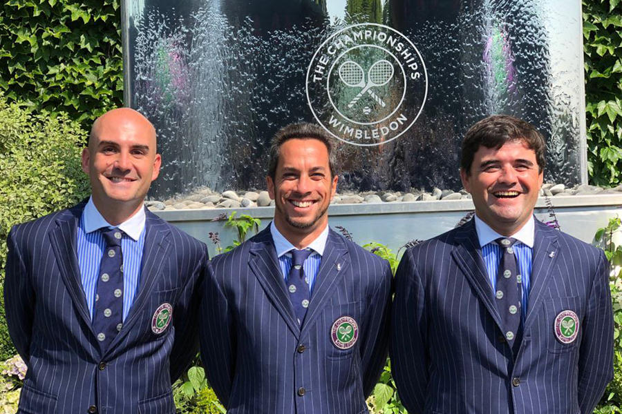 El director del Departamento Nacional de Arbitraje de la AAT, Damián Steiner (centro) y los sub directores Alejandro Roldan (der.) y Patricio Estévez (izq) | (Foto: AAT)