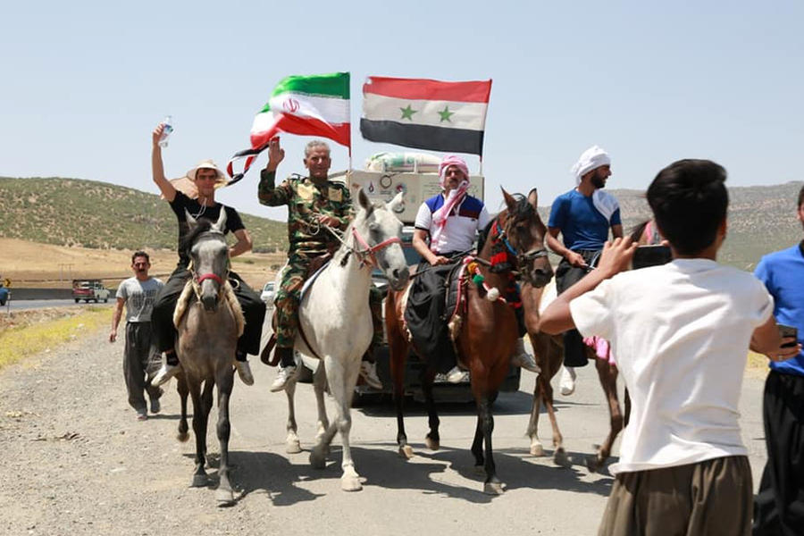 Azzam durante su paso por tierras iraníes