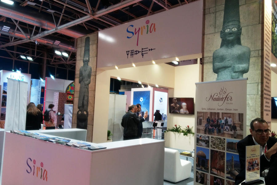 Además de la representación oficial, varias empresas del sector presentaron sus ofertas turísticas en el pabellón de Siria en FITUR 2020 (Foto: Pablo Sapag M.)