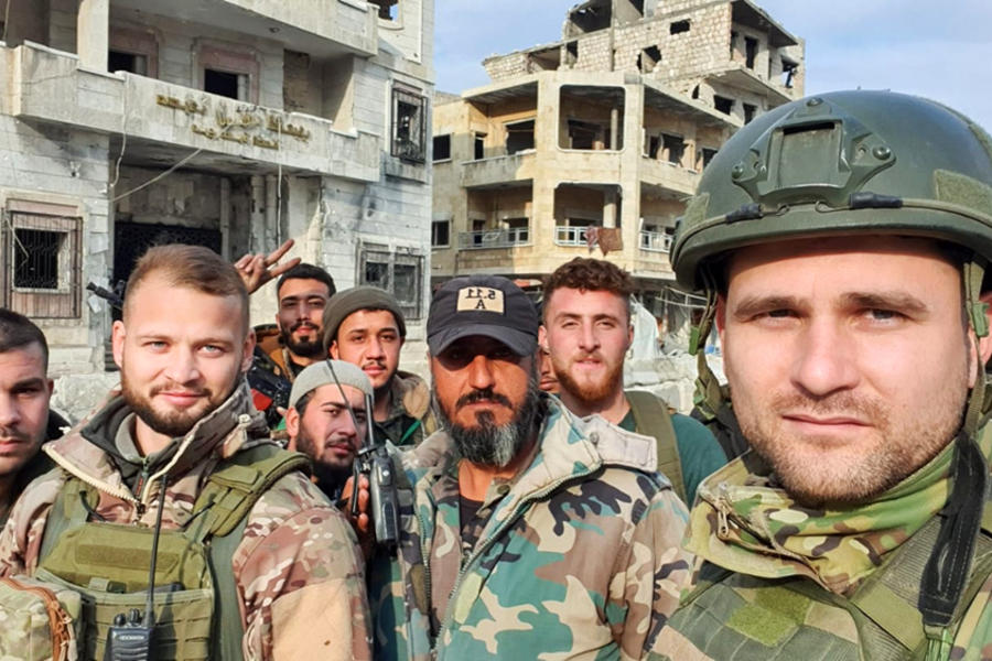 Tropas del EAS en base de Wadi Deif (Ma'arat al Nu'man) | Enero 28, 2020 (Foto: Aleksandr Kharchenko)