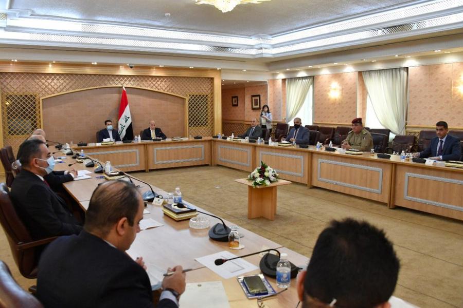 Reunión del Comité de Seguridad iraquí para retirada de tropas de EEUU  |  Bagdad. Octubre 15, 2020 (Foto: Min. Rel. Ext. Irak)