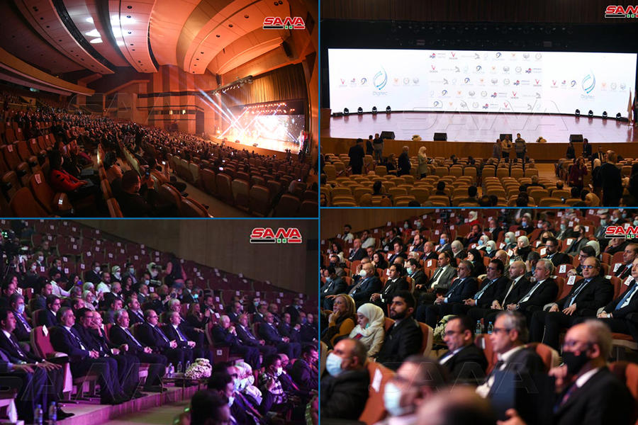 Apertura de Conferencia Internacional sobre Transformación Digital | Damasco - Abril 9, 2021 (Fotos: SANA)