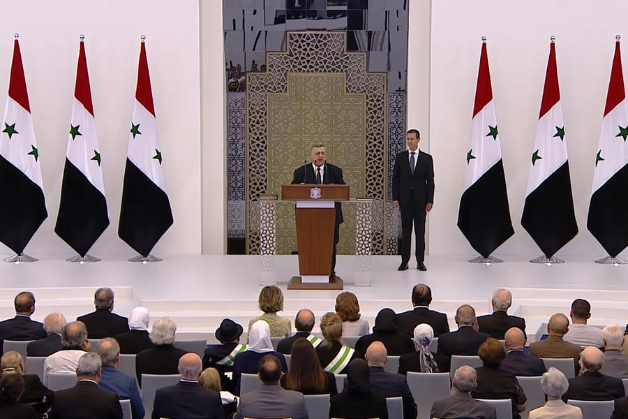 Juramento Constitucional del presidente Bashar al-Asad | Damasco, Julio 17, 2021 (Foto: Presidencia Siria)