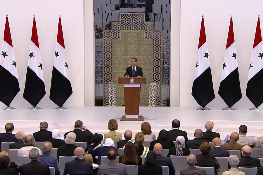 Juramento Constitucional del presidente Bashar al-Asad | Damasco, Julio 17, 2021 (Foto: Presidencia Siria)