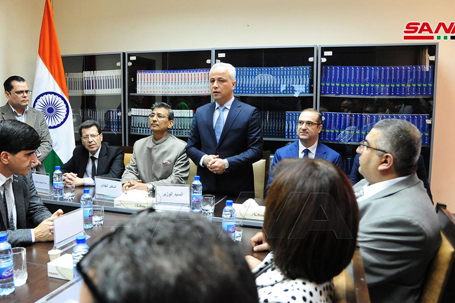 Reapertura del Centro Sirio-Indio de Nueva Generación para la Excelencia en T.I. | Damasco, octubre 20, 2021 (Foto: SANA)