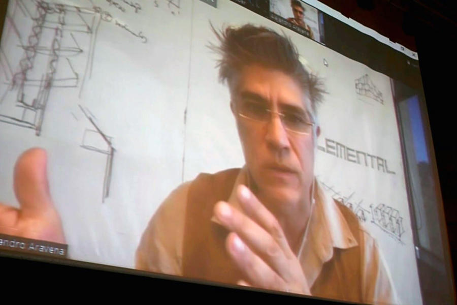 Conferencia magistral del Arq. Alejandro Aravena dio cierre al Mes de la Arquitectura Chilena en Siria (Foto: Embajada de Chile en Siria)