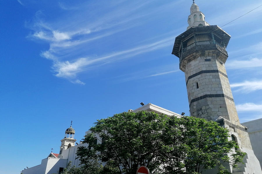 Campanarios y minaretes en la Ciudad Antigua de Damasco (Foto: Pablo Sapag M.)