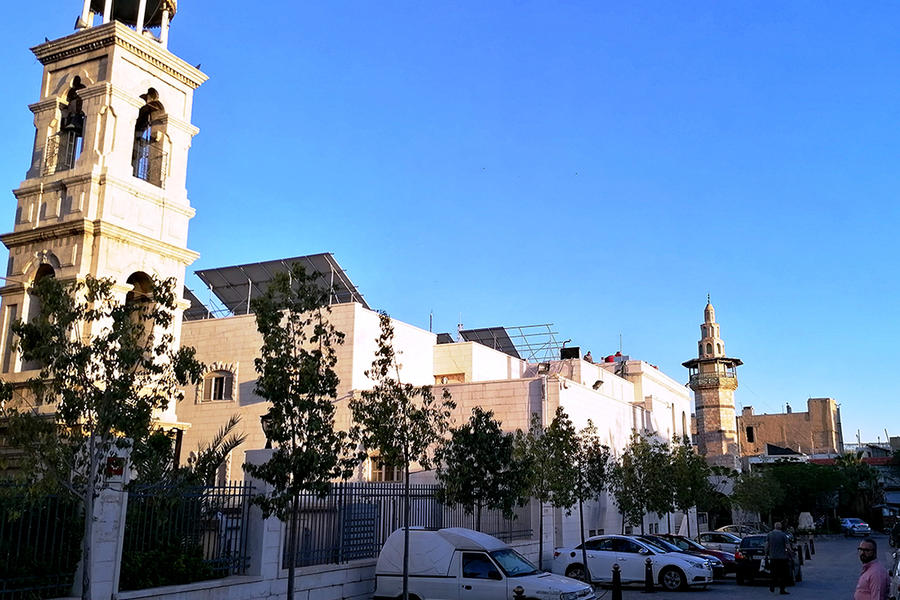 Iglesias y mezquitas en la Ciudad Vieja de Damasco (Foto: Pablo Sapag M.)