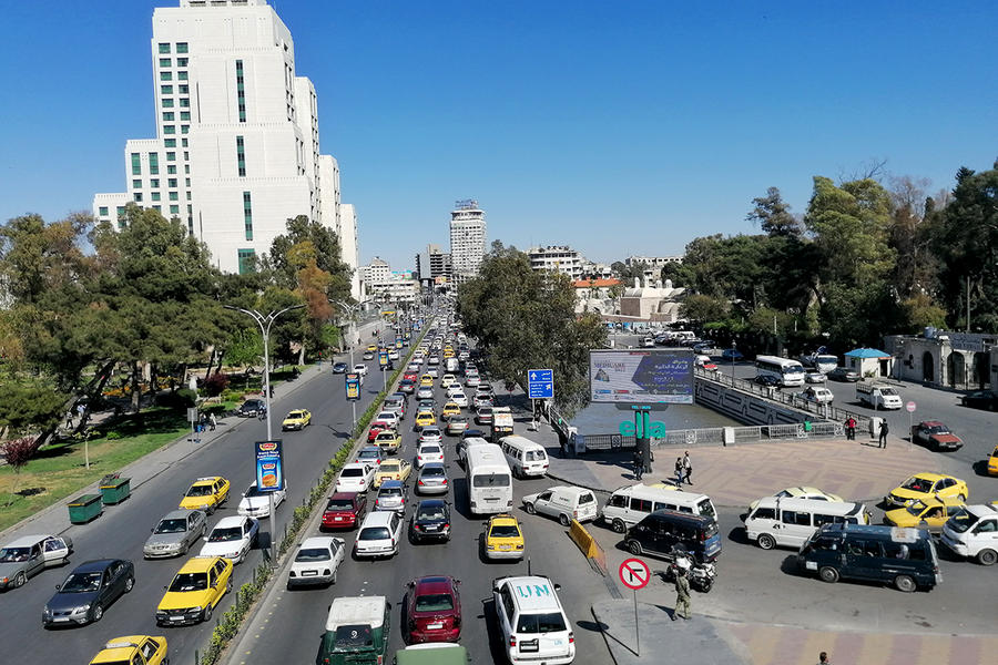 Panorámica de Damasco este mes de abril de 2022 (Foto: Pablo Sapag M.)