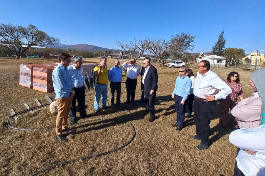 El Embajador de Siria y directivos del país efectuaron una recorrida a las instalaciones deportivas en obra de la USL | Julio 24, 2022 (Foto: USL Salta)