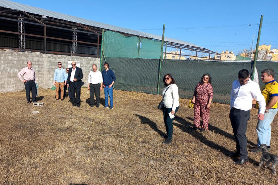 El Embajador de Siria y directivos del país efectuaron una recorrida a las instalaciones deportivas en obra de la USL | Julio 24, 2022 (Foto: USL Salta)