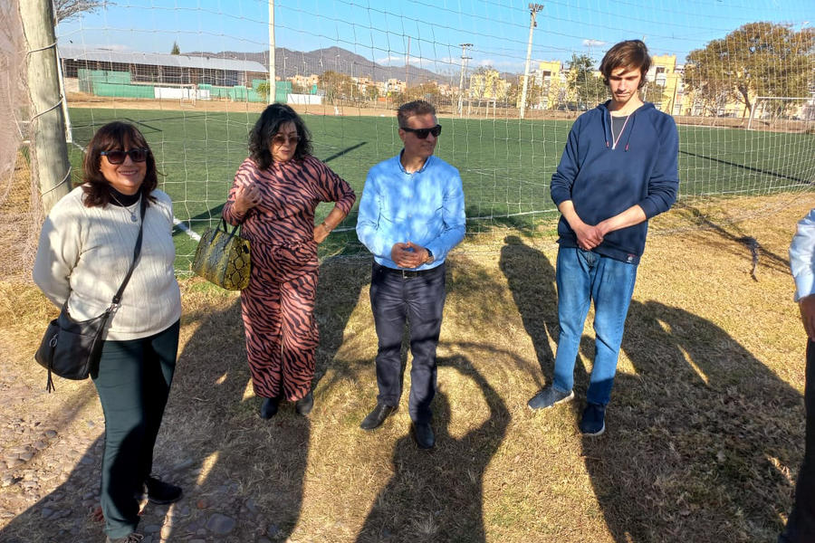 El Embajador de Siria y directivos del país efectuaron una recorrida a las instalaciones deportivas en obra de la USL | Julio 24, 2022 (Foto: USL Salta)