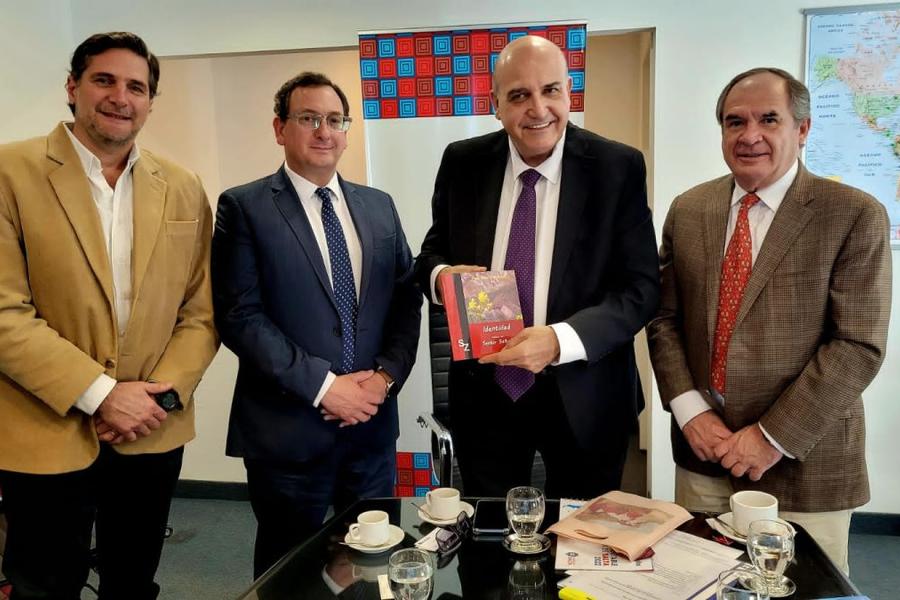 Reunión del Sr. Embajador de Siria, Dr. Sami Salameh, con autoridades de ProSalta | Julio 25, 2022 (Foto: Fundación ProSalta)