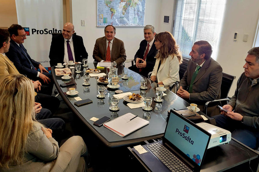 Reunión del Sr. Embajador de Siria, Dr. Sami Salameh, con autoridades de ProSalta | Julio 25, 2022 (Foto: Fundación ProSalta)