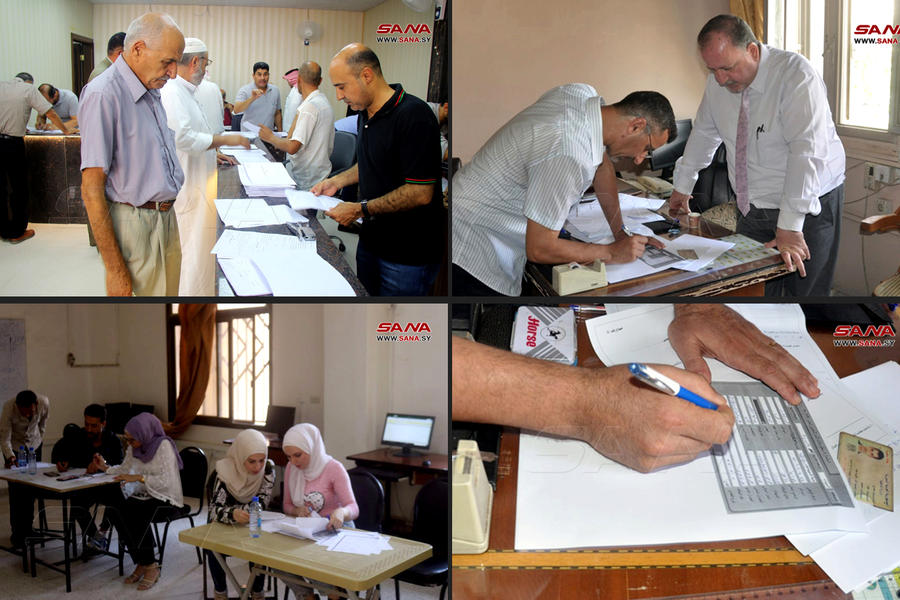 Comienza en toda Siria la recepción de postulaciones para concejales locales | Agosto 5, 2022 (Fotos: SANA)