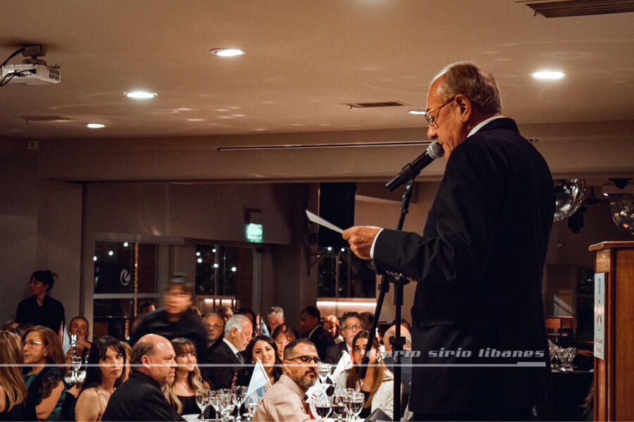 El presidente del CSLBA, Sr. Yaoudat Brahim, se dirige a los presentes (Foto: DSL)