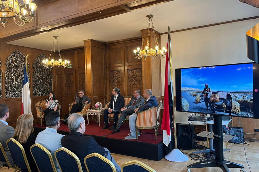 Inauguración de la Exposición en el Club Sirio Unido de Santiago de Chile