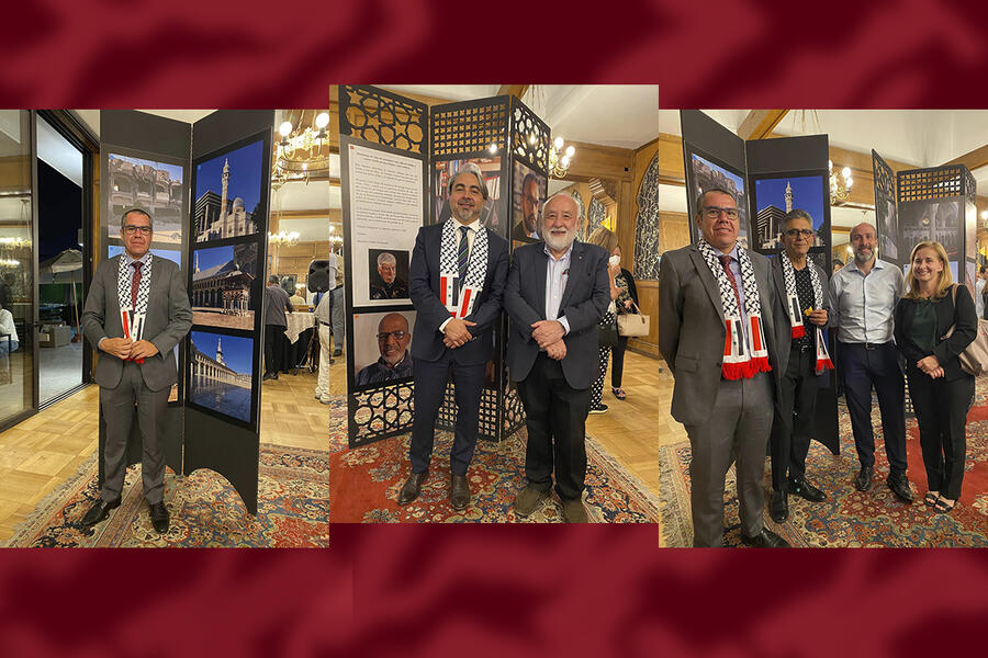 Inauguración de la Exposición en el Club Sirio Unido de Santiago de Chile
