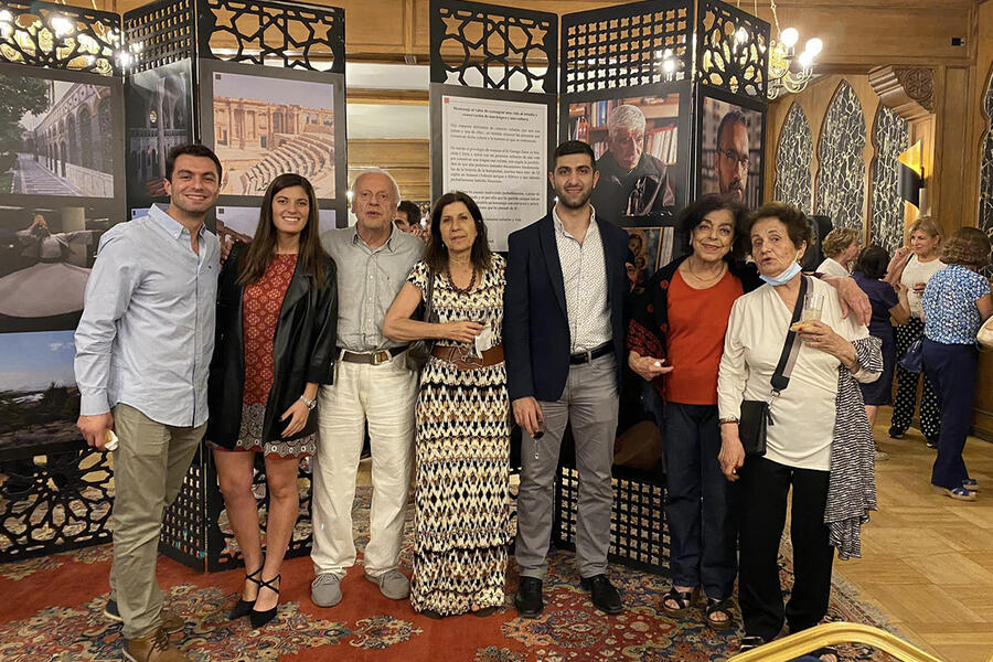 Inauguración de la Exposición en el Club Sirio Unido de Santiago de Chile