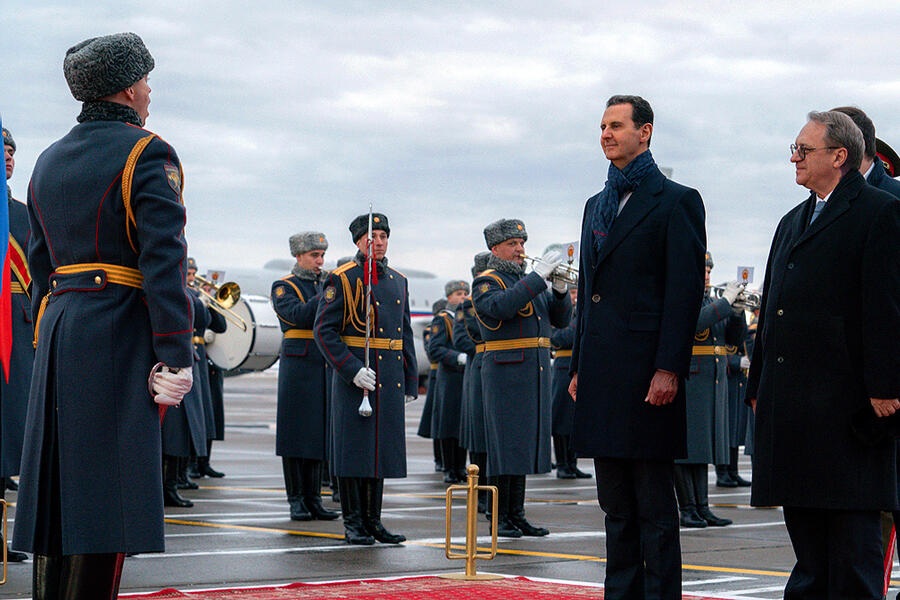 Llegada a Moscú y recepción del presidente Bashar al-Asad en visita oficial a Rusia | Moscú, Marzo 14, 2023 (Foto: Presidencia Siria)