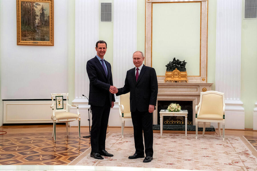 Reunión de los presidentes Asad y Putin | Moscú, Marzo 15, 2023 (Foto: Presidencia Siria)
