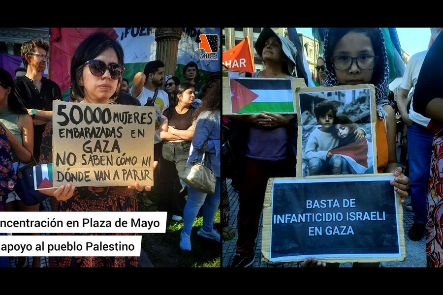 Concentración en Plaza de Mayo en apoyo al pueblo palestino | Buenos Aires, Noviembre 11, 2023 (Fotos: ANRed)