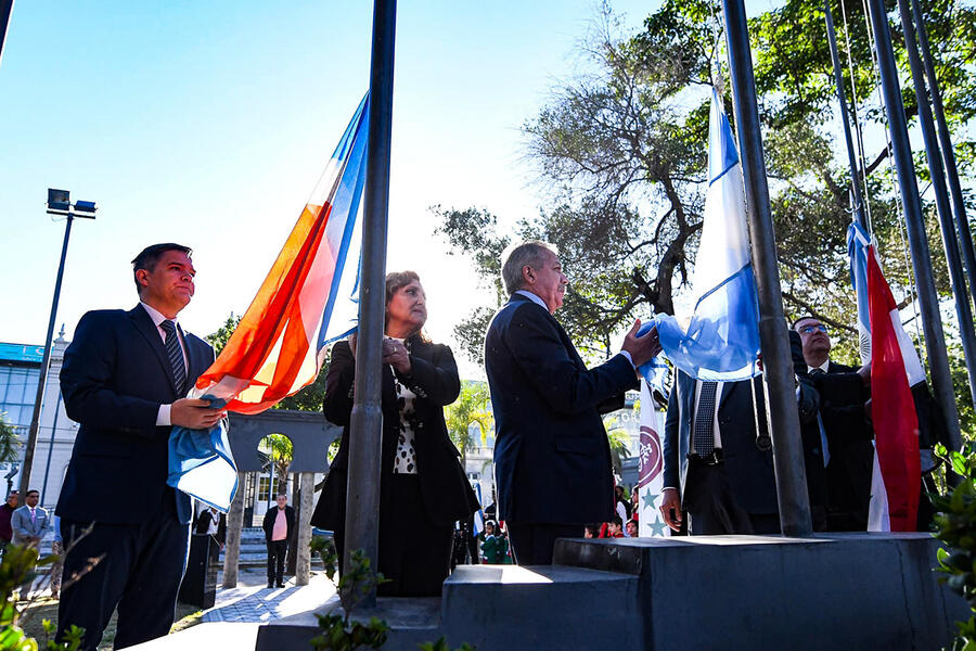 Acto oficial por el 78º aniversario de la Independencia de la República Árabe Siria en Santiago del Estero | Abril 17, 2024 (Foto: SSL Santiago del Estero)