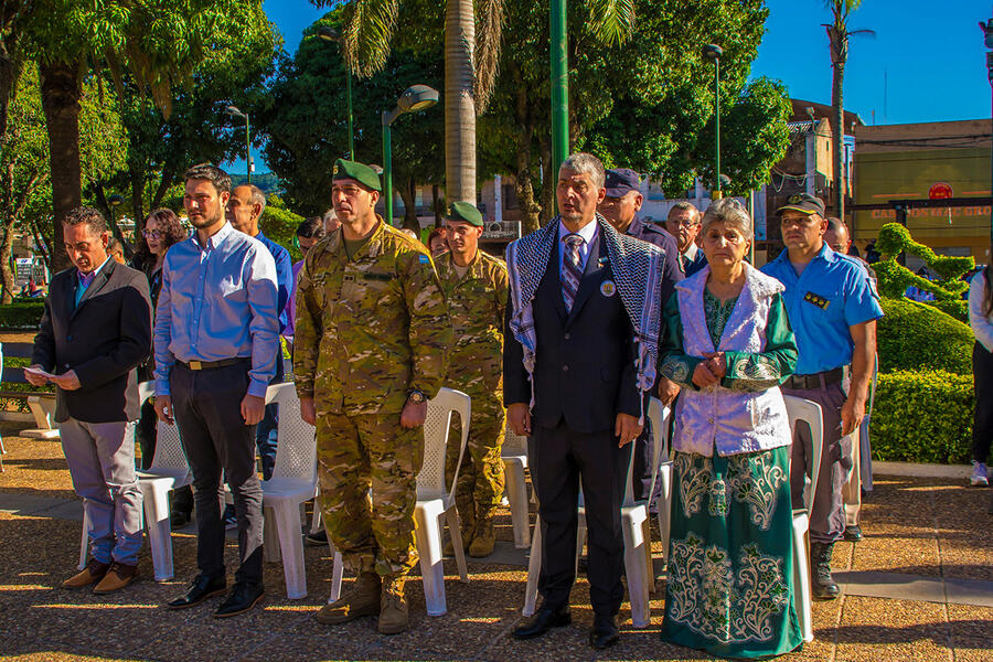 Acto oficial por el 78º aniversario de la Independencia de la República Árabe Siria en Tartagal | Abril 17, 2024 (Foto: SSL Tartagal)