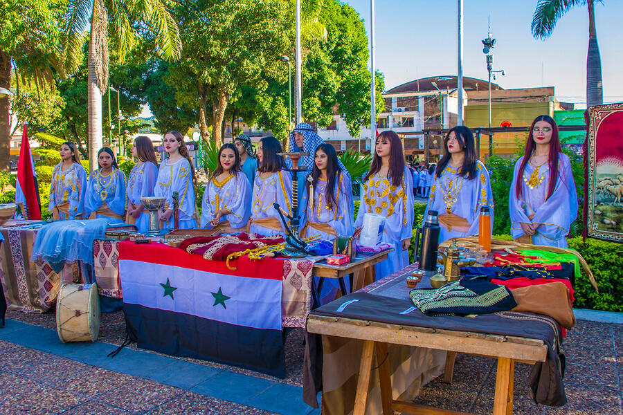 Acto oficial por el 78º aniversario de la Independencia de la República Árabe Siria en Tartagal | Abril 17, 2024 (Foto: SSL Tartagal)