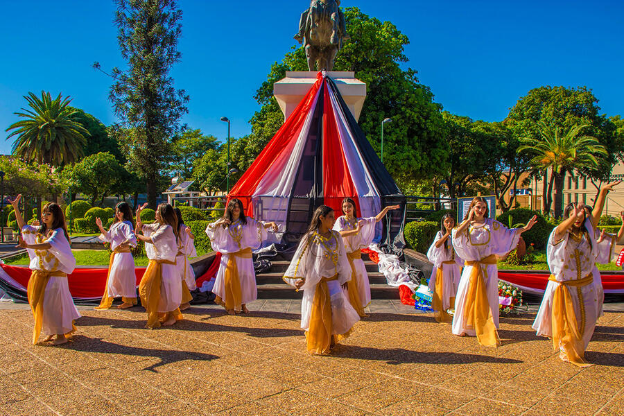 Acto oficial por el 78º aniversario de la Independencia de la República Árabe Siria en Tartagal | Abril 17, 2024 (Foto: SSL Tartagal)