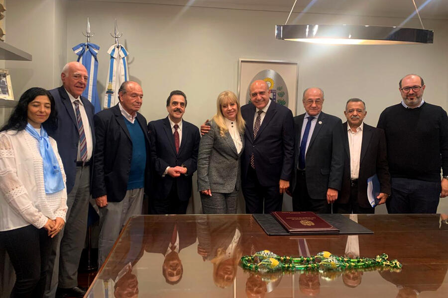 La Sra. Intendenta de San Miguel de Tucumán, Dra. Rossana Chahla recibe en audiencia al Sr. Embajador de Siria | Abril 26, 2024 (Foto: Intendencia SMT)