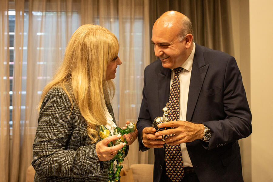 La Sra. Intendenta de San Miguel de Tucumán, Dra. Rossana Chahla recibe en audiencia al Sr. Embajador de Siria | Abril 26, 2024 (Foto: Intendencia SMT)