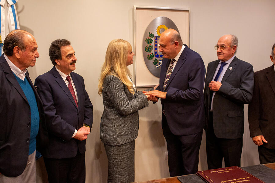 La Sra. Intendenta de San Miguel de Tucumán, Dra. Rossana Chahla recibe en audiencia al Sr. Embajador de Siria | Abril 26, 2024 (Foto: Intendencia SMT)