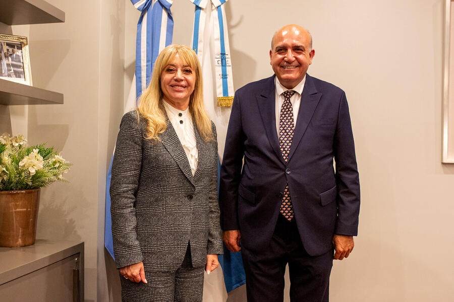 La Sra. Intendenta de San Miguel de Tucumán, Dra. Rossana Chahla recibe en audiencia al Sr. Embajador de Siria | Abril 26, 2024 (Foto: Intendencia SMT)