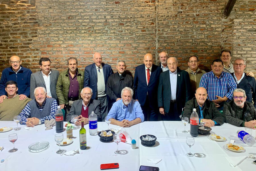 Cena con autoridades del Centro Ortodoxo de Tucumán en la Fundación San Jorge | Abril 26, 2024 (Foto: Fundación San Jorge)