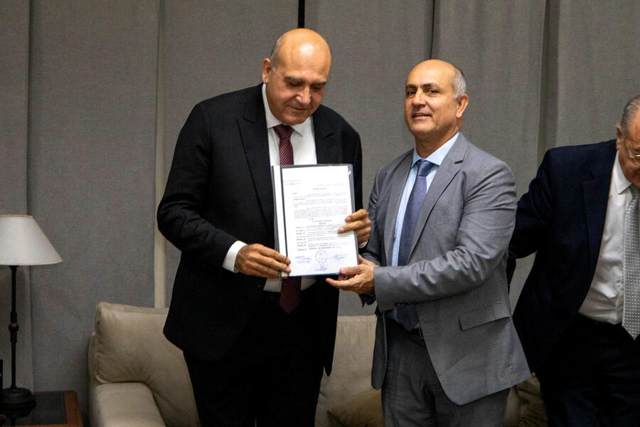 El Sr. Intendente de Concepción, Dr. Alejandro Molinuevo, recibe en audiencia al Sr. Embajador de Siria | Abril 27, 2024 (Foto: Intendencia SMT)