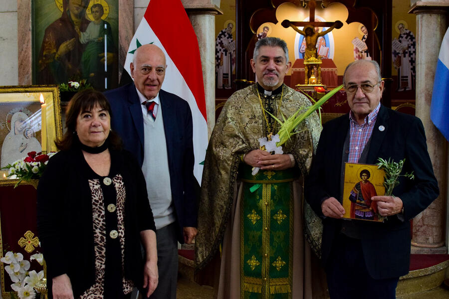 Oficio de Domingo de Ramos en la Iglesia Católica Ortodoxa Antioquena de Tucumán | Abril 28, 2024 (Foto: Iglesia Católica Ortodoxa Antioquena de Tucumán)