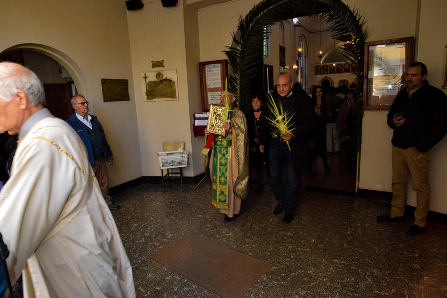 Oficio de Domingo de Ramos en la Iglesia Católica Ortodoxa Antioquena de Tucumán | Abril 28, 2024 (Foto: Iglesia Católica Ortodoxa Antioquena de Tucumán)